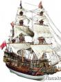 «Повелитель морей» (Sovereign of the Seas) по прозвищу «Золотая смерть» Повелитель морей модель корабля раскраска